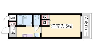姫路駅 バス15分  城北新町下車：停歩3分 3階の物件間取画像